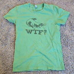 Green Platypus WtF? Graphic Women's T-Shirt